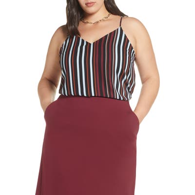 Plus Size Halogen V-Neck Camisole, Black