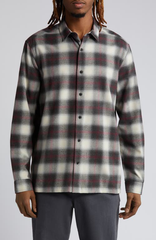 Check Button-Up Shirt in Black Multi