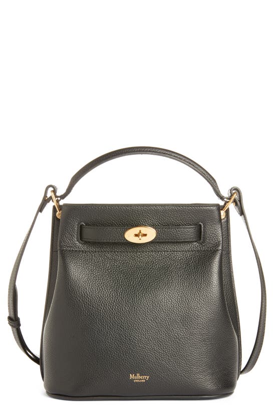 Mulberry Small Islington Classic Leather Bucket Bag In Black