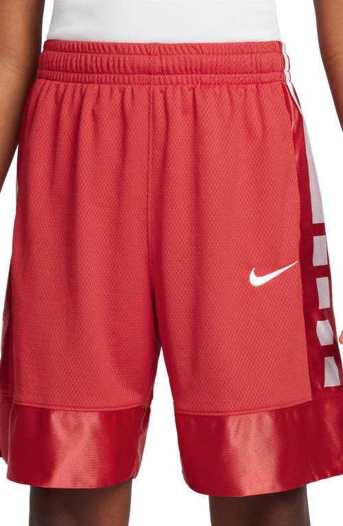 Nike Kids' Dri-fit Elite Basketball Shorts In University Red/white