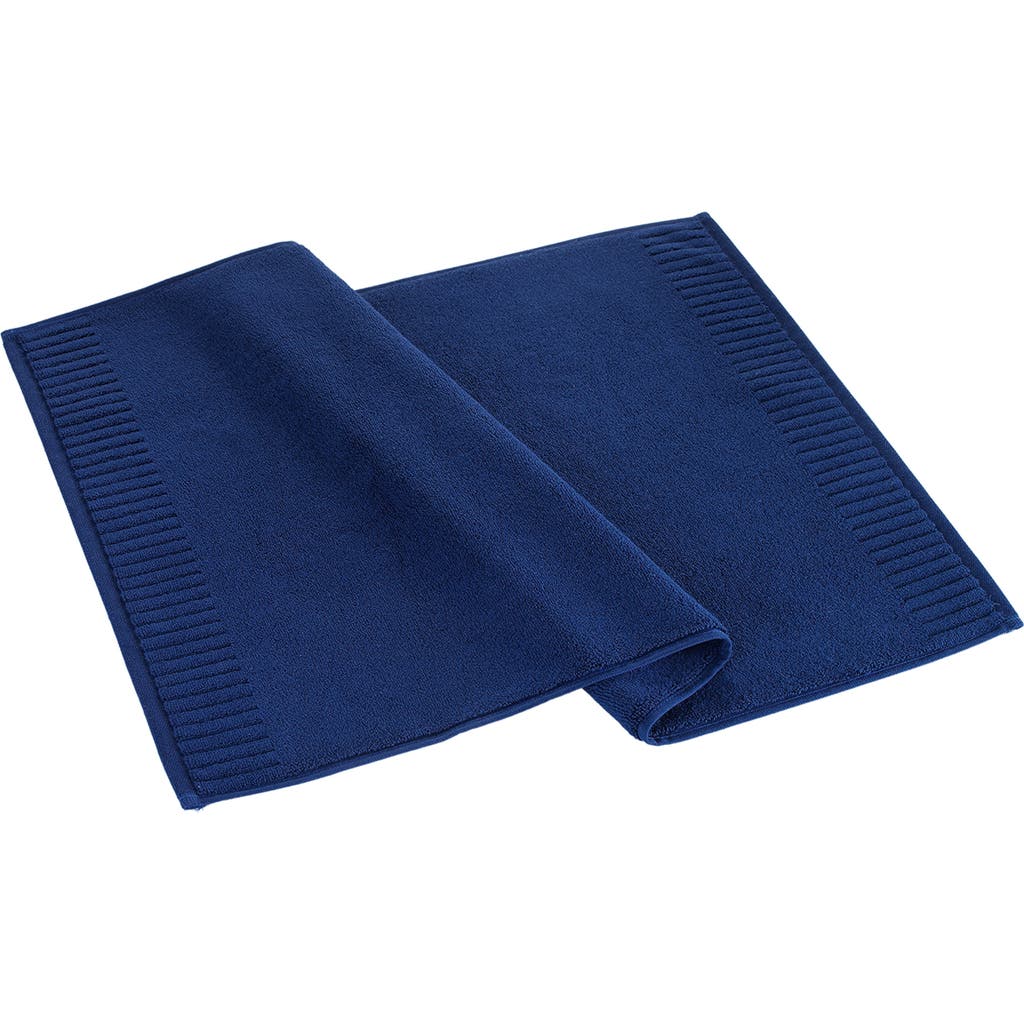 Shop Brooks Brothers Border Bath Mat In Navy
