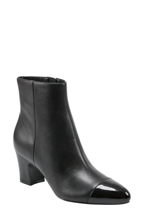 Shop Marc Fisher Ltd Aleea Cap Toe Bootie In Black