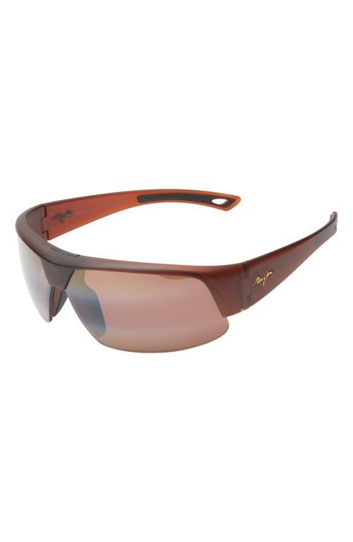 Maui Jim 68mm Core Rectangular Polarized Sunglasses In Rootbeer Rootbeer Bronze