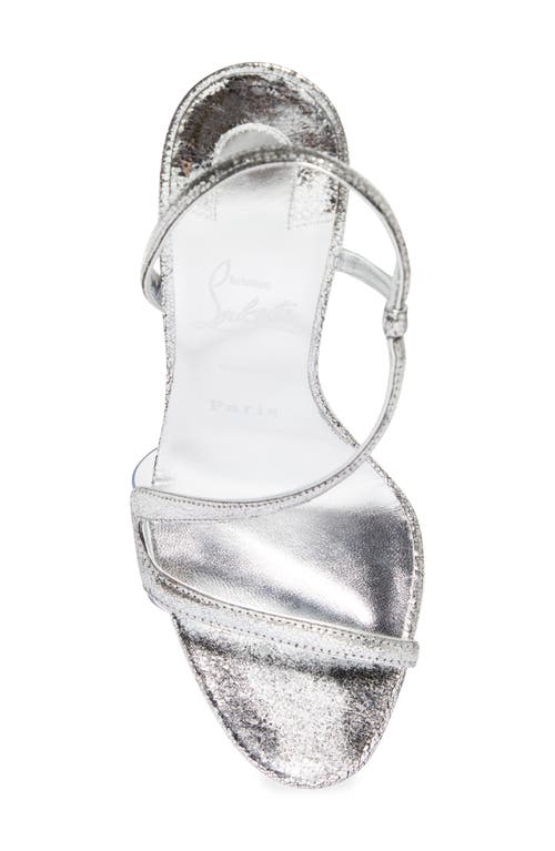 Shop Christian Louboutin Rosalie Slingback Sandal In Silver/lin Silver