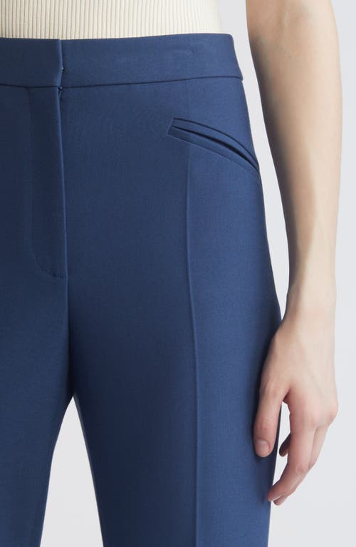 Shop Hugo Boss Boss Teana Stretch Straight Leg Pants In Insignia Blue