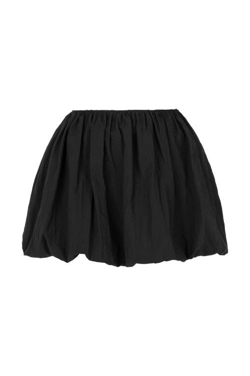 Shop Nocturne Mini Balloon Skirt In Black