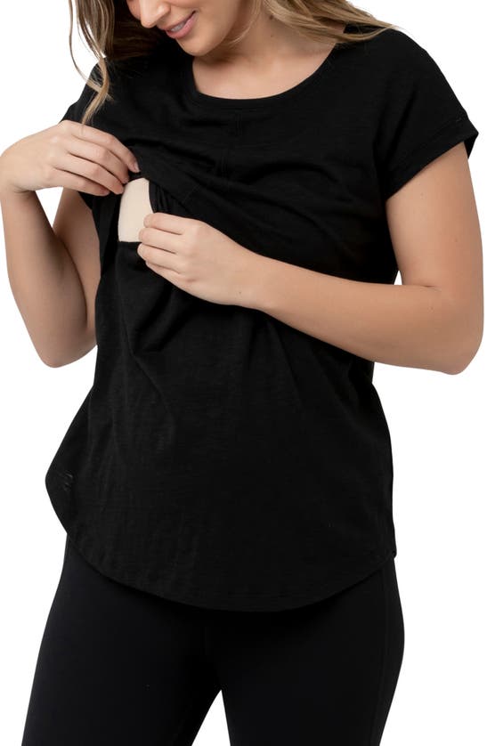 Shop Ripe Maternity Richie Nursing Shirt In Black