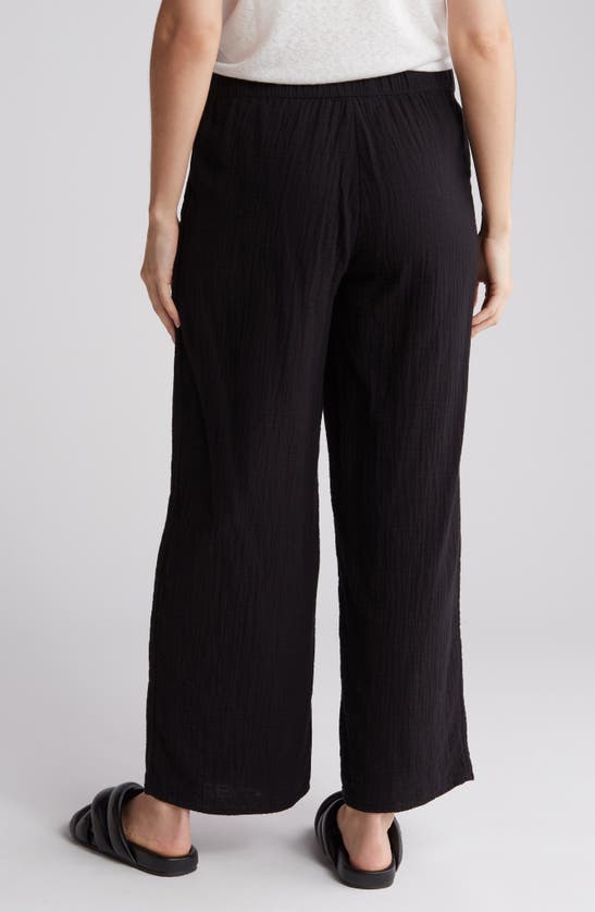 Caslon Cotton Gauze Pull-on Pants In Black