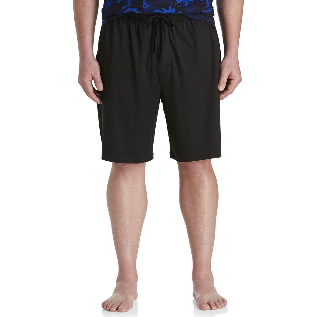 Harbor Bay By Dxl Jersey Knit Jams In Black