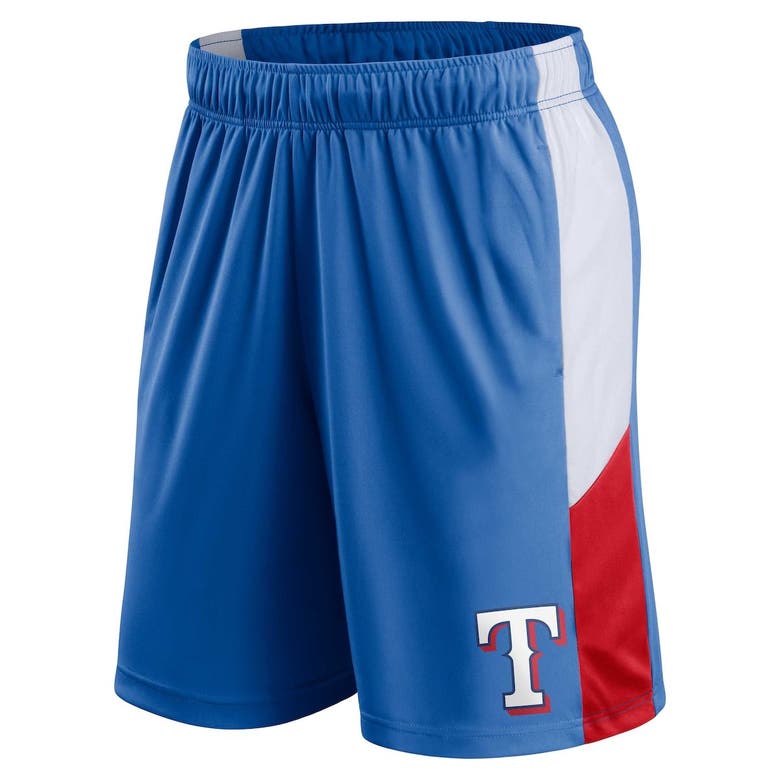 Men's Fanatics Branded Royal Texas Rangers Champion Rush Color Block Shorts