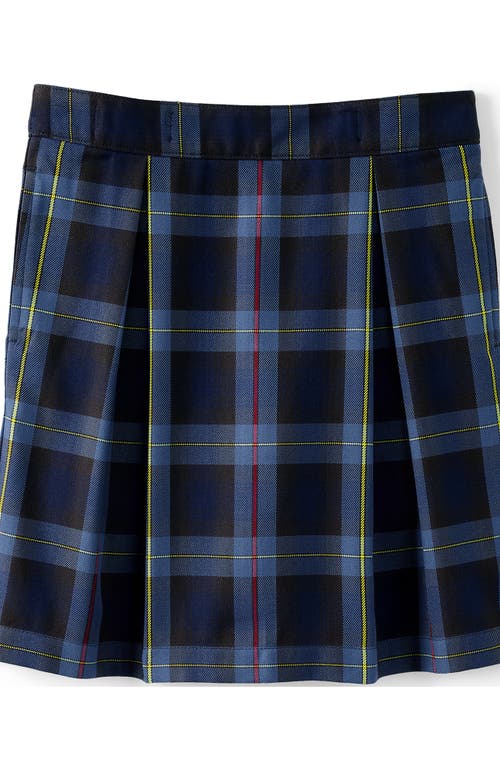 Shop Lands' End School Uniform Girls Plaid Skort Top Of Knee In French Blue Plaid