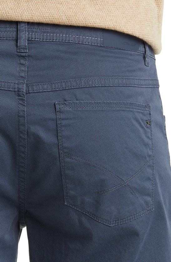 Shop Brax Cooper Microprint Ultralight Five-pocket Pants In Monochrome