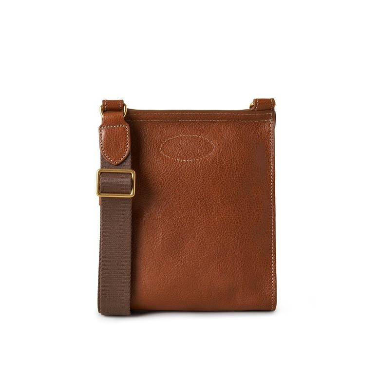 Shop Mulberry Small Antony Leather Stitched Crossbody Bag In Oak