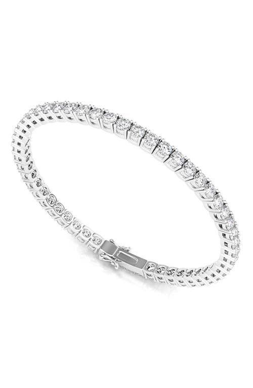 HAUTECARAT HAUTECARAT ROUND CUT LAB GROWN DIAMOND TENNIS BRACELET