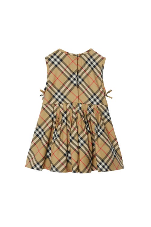 BURBERRY BURBERRY CHECK STRETCH COTTON DRESS 