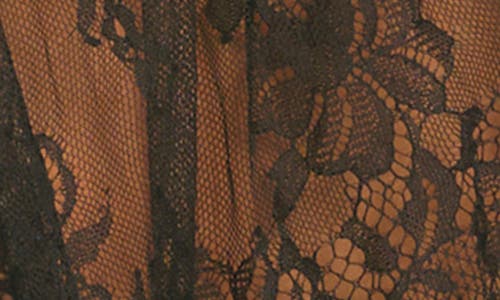 Oh La La Cheri Brea Eyelash Lace With Open Back Romper In Black