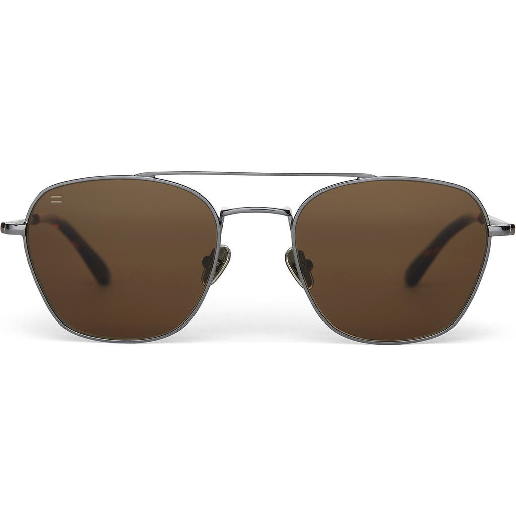 Toms Myles 54mm Polarized Aviator Sunglasses In Brown