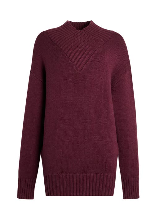 Shop Ser.o.ya Dessa Chunky Knit Sweater In Merlot