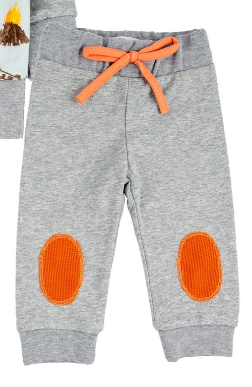 Shop Miki Miette Charlie Camp Print French Terry Sweatshirt & Joggers Set In Big Bear