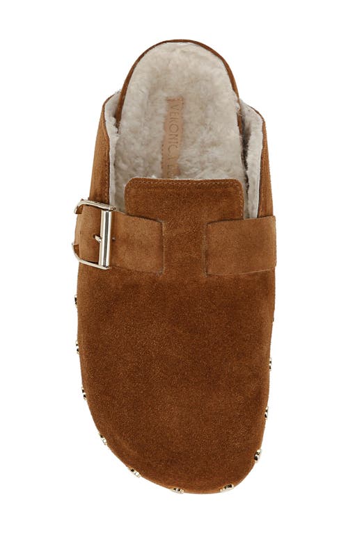 Shop Veronica Beard Fern 2 Genuine Shearling Clog In Caramel