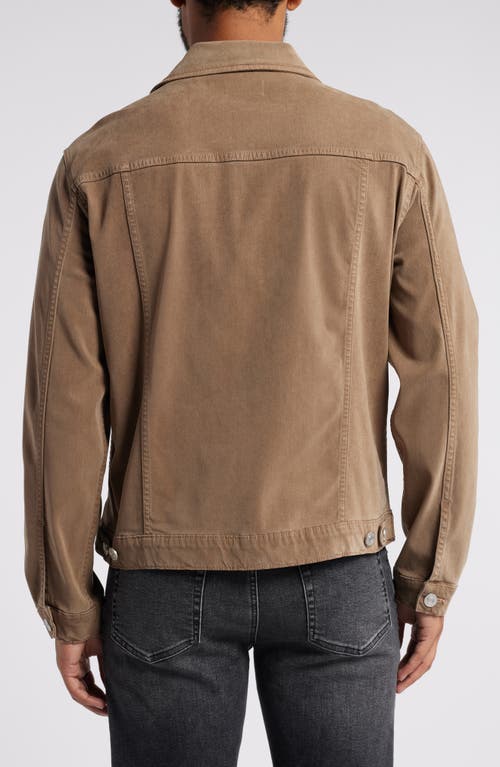 Shop Frame Heritage Trucker Jacket In Dark Camel