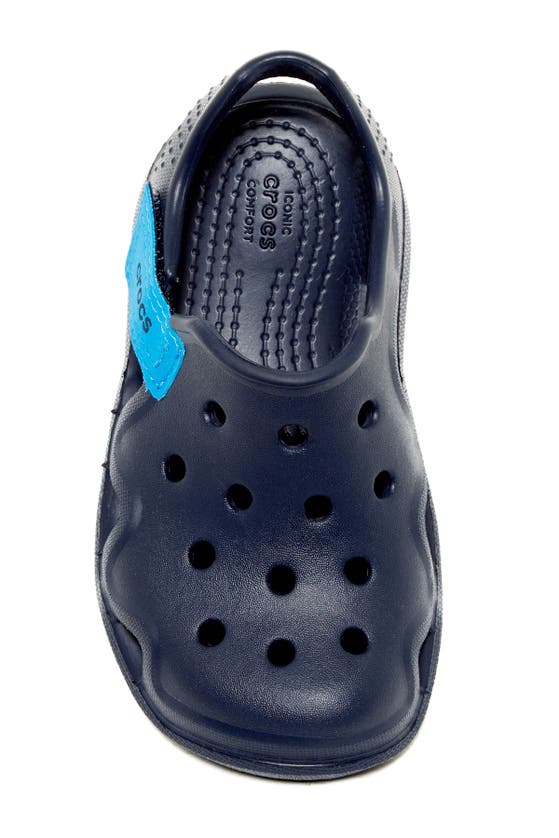Shop Crocs Swiftwater Wave Slip-on Sneaker In Navy