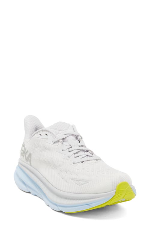 Hoka Clifton 9 Running Shoe In Nimbus Cloud/ice Water