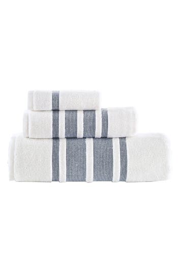 Brooks Brothers Contrast Boarder 3-piece Towel Set In Navy