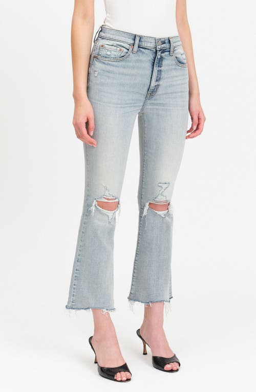 Shop Daze Shy Girl High Waist Crop Flare Jeans In Austin Distressed