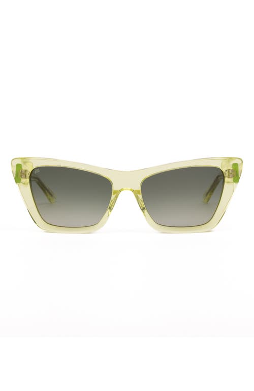 Shop Sito Shades Wonderland 54mm Gradient Standard Cat Eye Sunglasses In Limeade/dusk Gradient