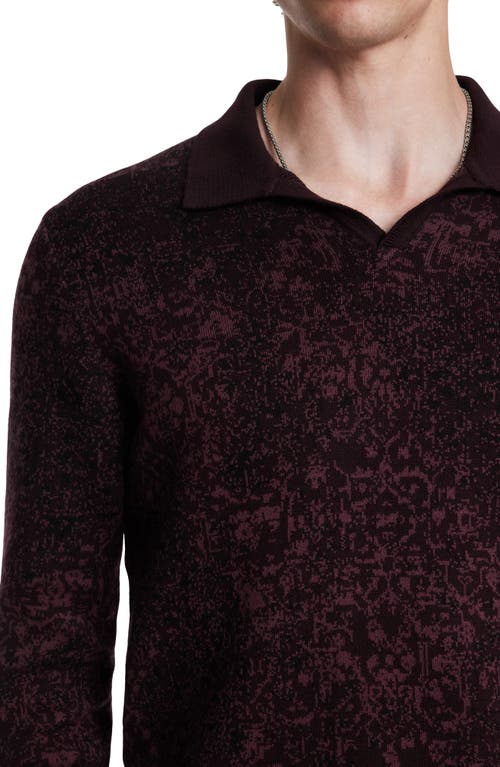 JOHN VARVATOS JOHN VARVATOS OLIVER ORGANIC COTTON JACQUARD SWEATER 