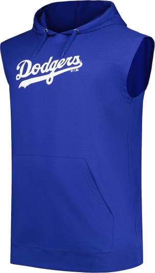Men's Fanatics Branded Mookie Betts Royal Los Angeles Dodgers Name & Number Muscle Tank Hoodie