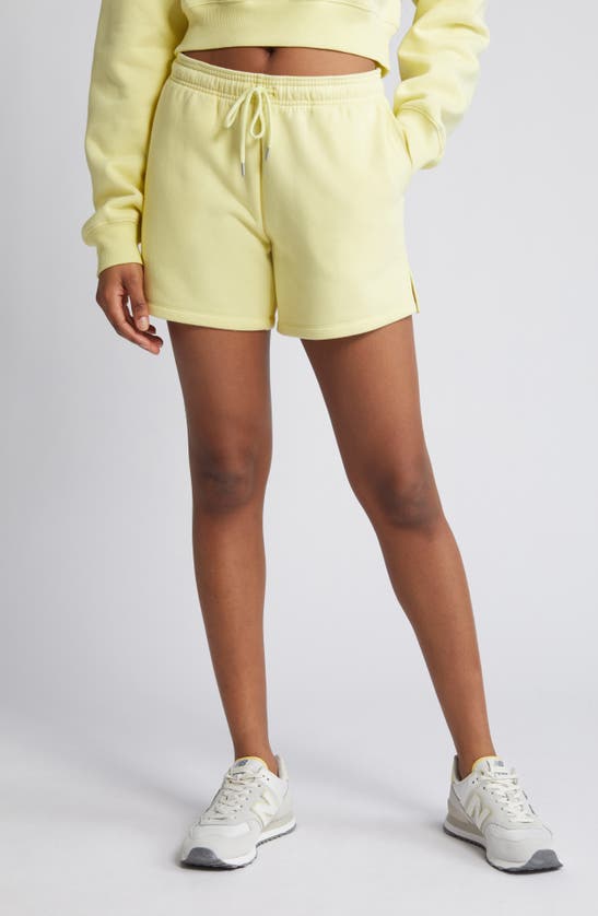 Shop Bp. Cotton Blend Fleece Shorts In Green Dawn