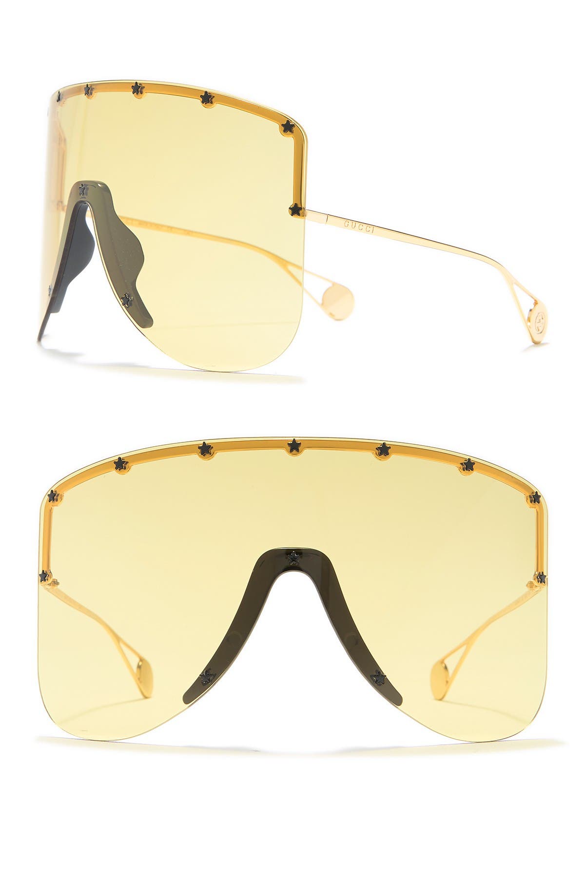 gucci 99mm shield sunglasses