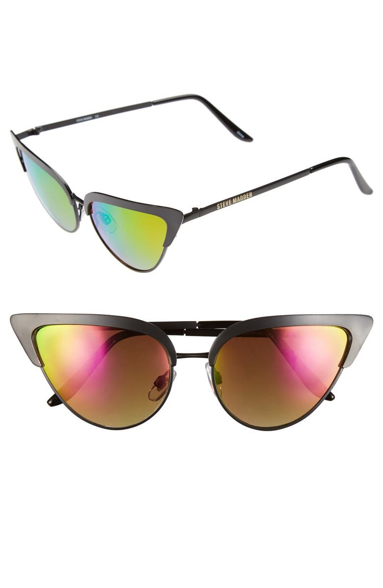 Steve Madden 53mm Vintage Metal Cat Eye Sunglasses Nordstrom