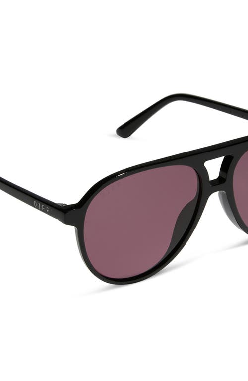 Diff Tosca Ii 56mm Aviator Sunglasses In Aubergine