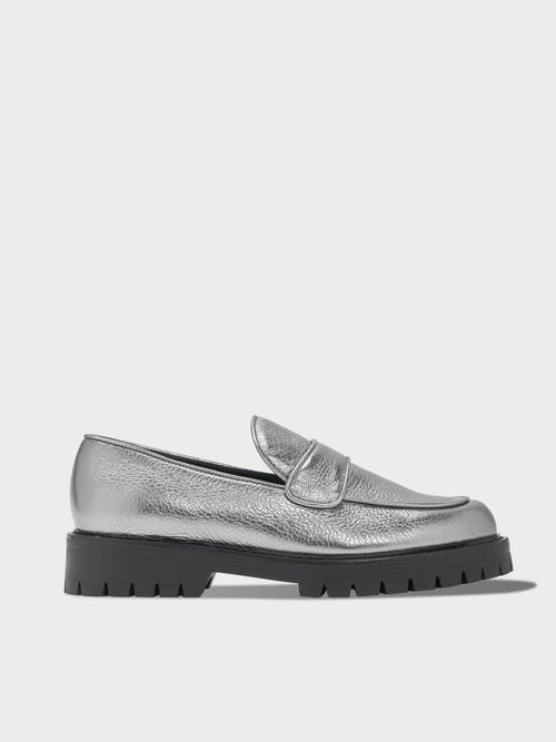 Shop Mavette Amalia Loafer In Silver