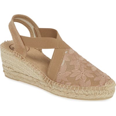 Toni Pons Terra Espadrille Wedge Sandal, Beige