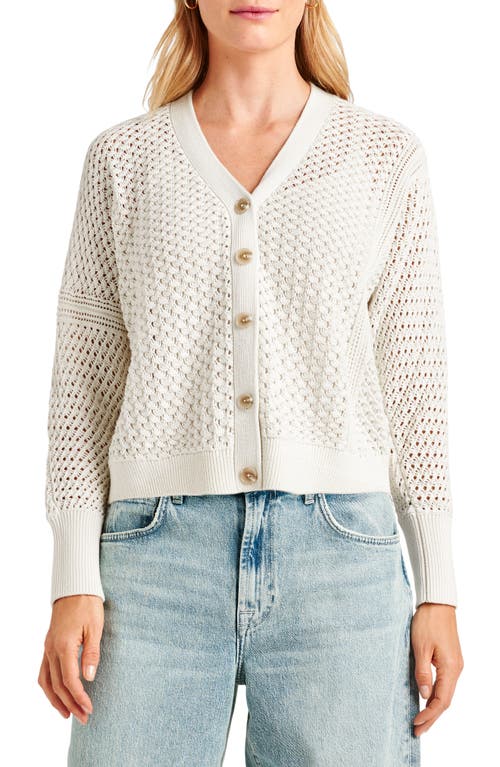 Shop Splendid Audrey Cotton Cardigan In Pale Oak