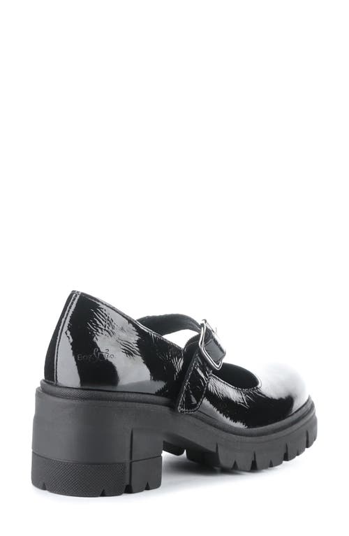 Bos. & Co. Banks Platform Mary Jane In Black Patent