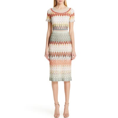 Missoni Pointelle Sweater Dress, 8 IT - Ivory