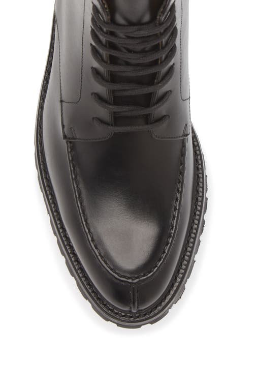 Shop Thom Browne Commando Combat Boot In Black