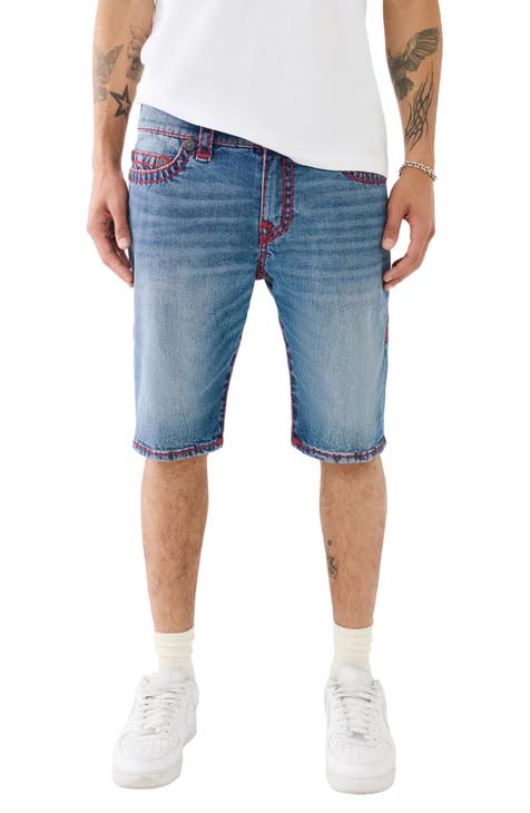 Rocco Super T Skinny Denim Shorts (Bond St Medium Wash) (Regular & Big)