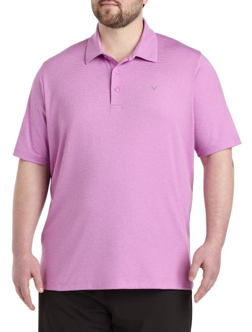 Shop Callaway Classic Jacquard Golf Polo Shirt In Purple Orchid