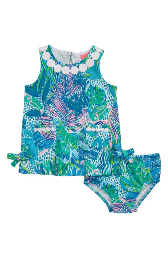 Lilly Pulitzer Baby Girl's 2-piece Lilly Shift Dress & Bloomers Set In Green Multi