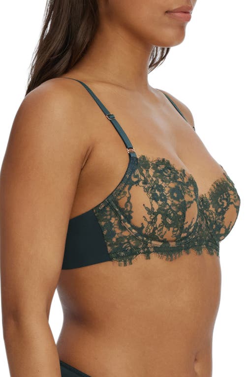 Shop Skarlett Blue Entice Underwire Balconette Bra In Deep Sea/ginger