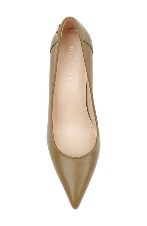 Shop Dee Ocleppo Santorini Pointed Toe Pump In Moss Leather