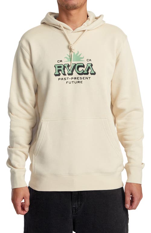 RVCA Type Set Logo Graphic Hoodie Latte at Nordstrom,