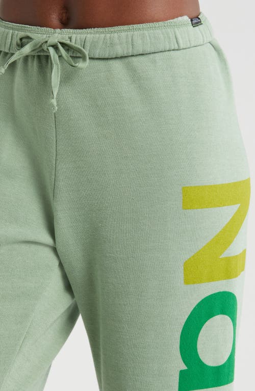 Shop Aviator Nation Rainbow Logo Sweatpants In Sage