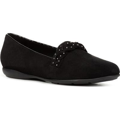 Geox Annytah Studded Loafer, Black